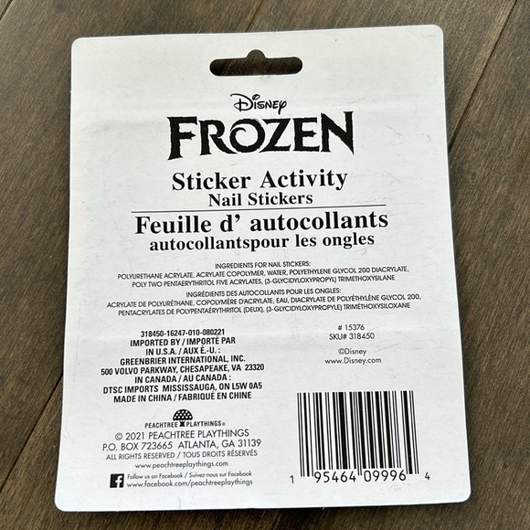 MINNIE MOUSE, FROZEN Girls Nail Sticker Set, Beauty Fashion Play, Removable - Picture 5 of 6